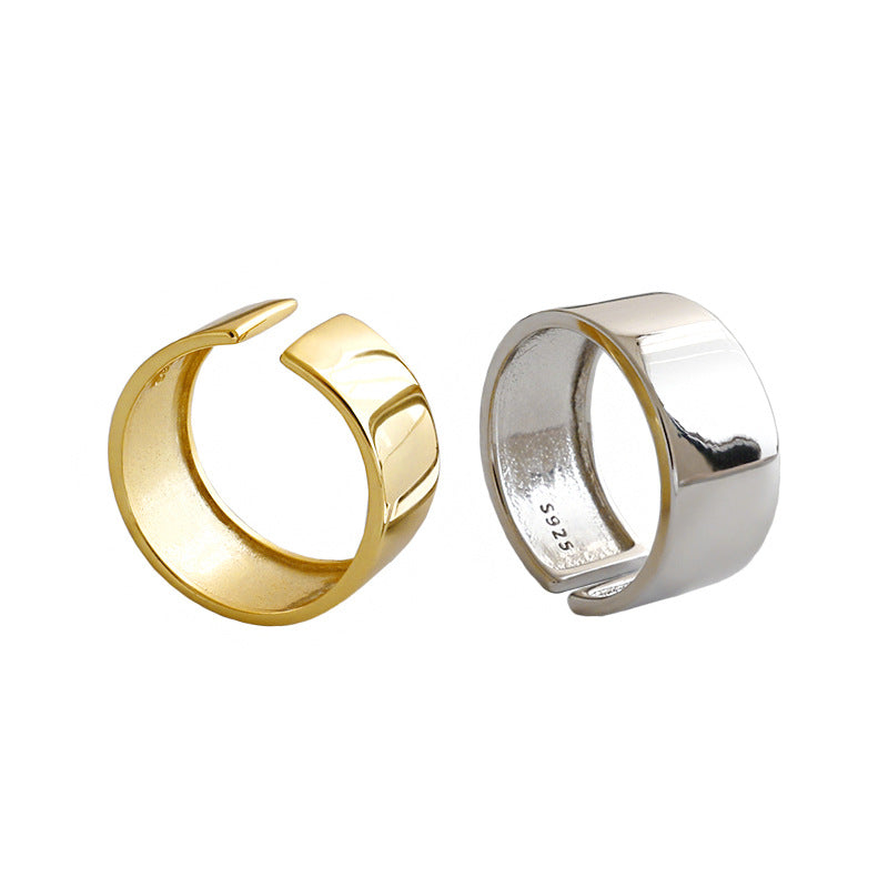 Minimalist Wide Smooth Ring