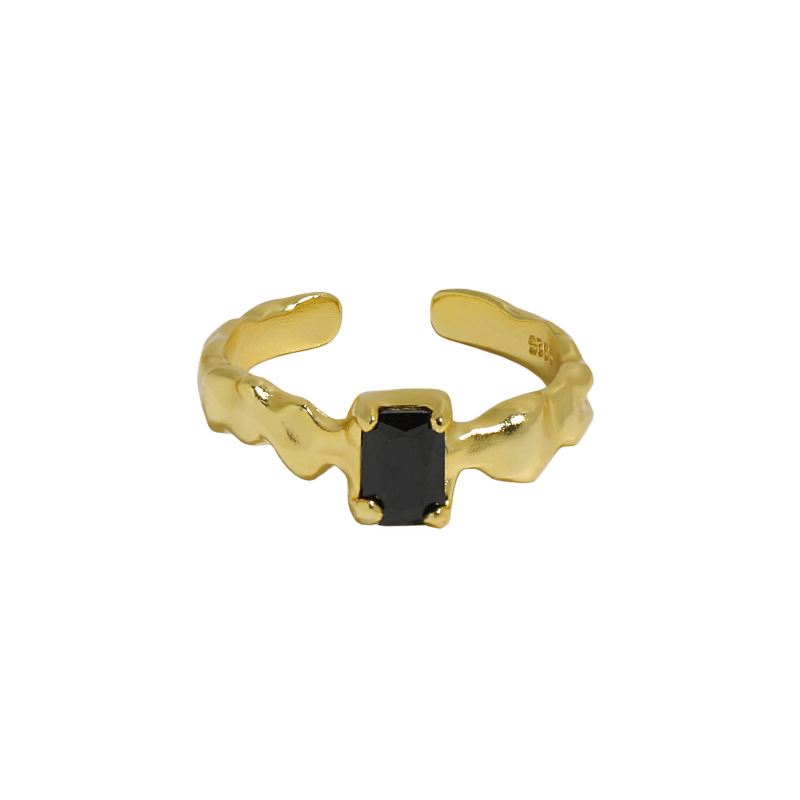 Noir Onyx Adjustable Ring