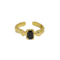 Noir Onyx Adjustable Ring