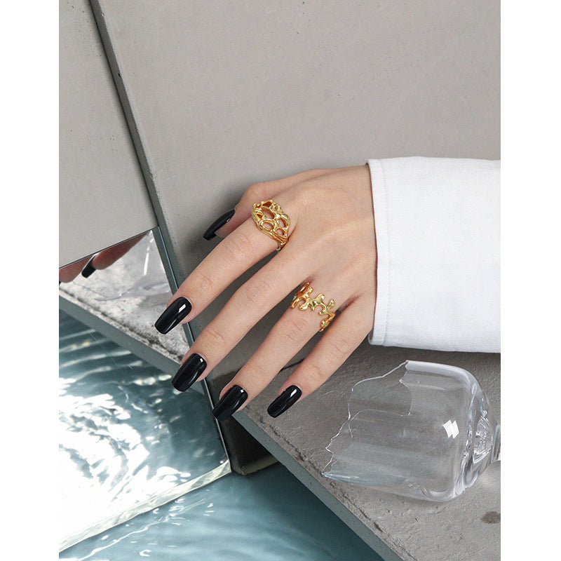 Sculpted Heart Statement Ring