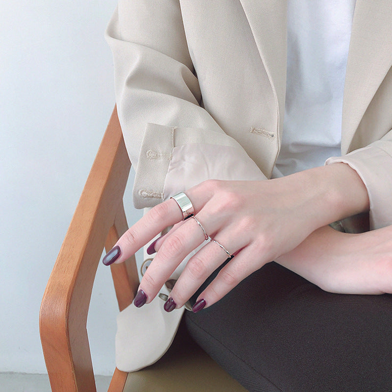 Minimalist Wide Smooth Ring