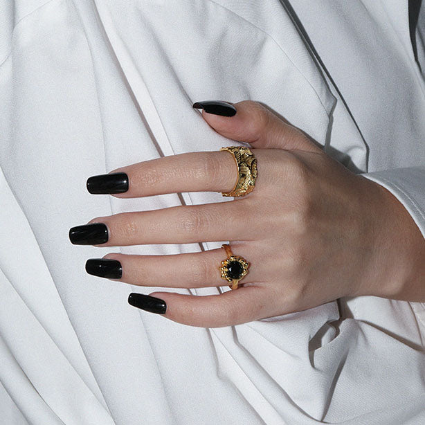 Sculpted Horizon Ring