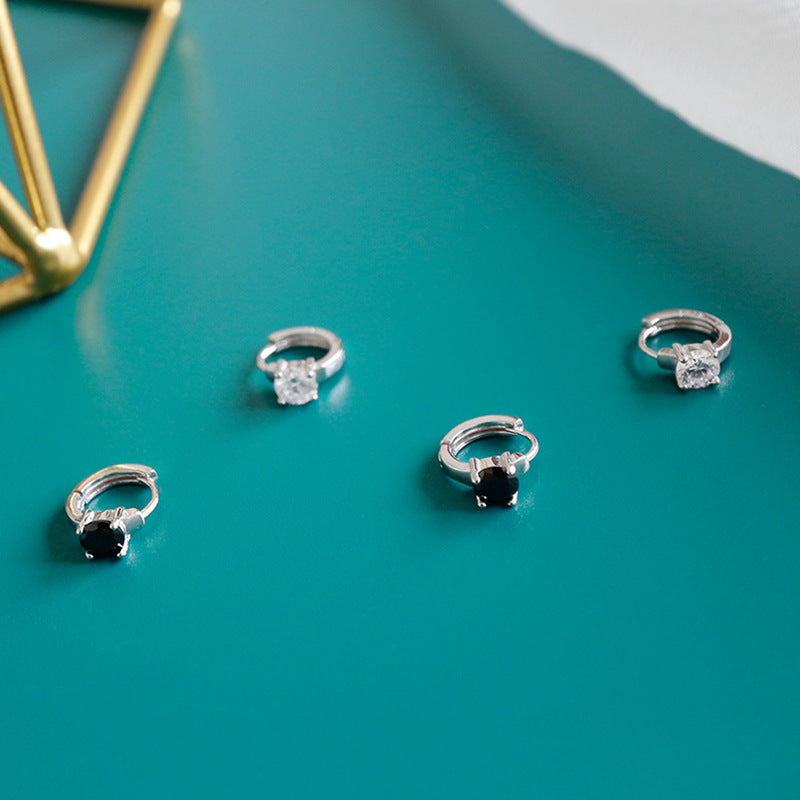 Minimalist Zircon Crystal Earrings