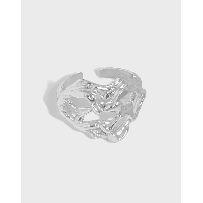 Sculpted Heart Statement Ring