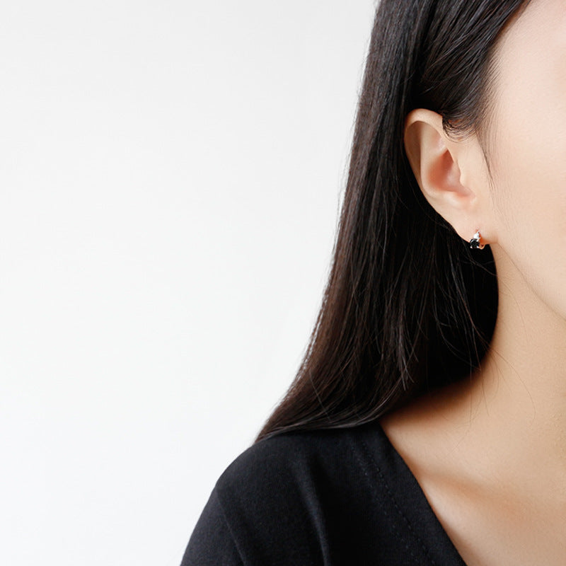 Minimalist Zircon Crystal Earrings