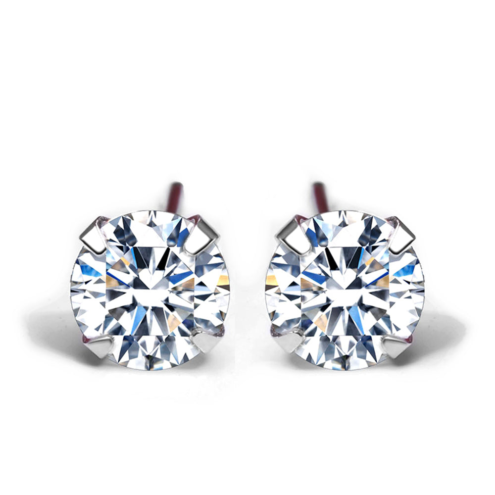 Solitaire Sparkle Studs